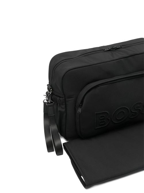 Borsa fasciatoio unisex BOSS Kids nera con orso BOSS KIDS | J5317809B